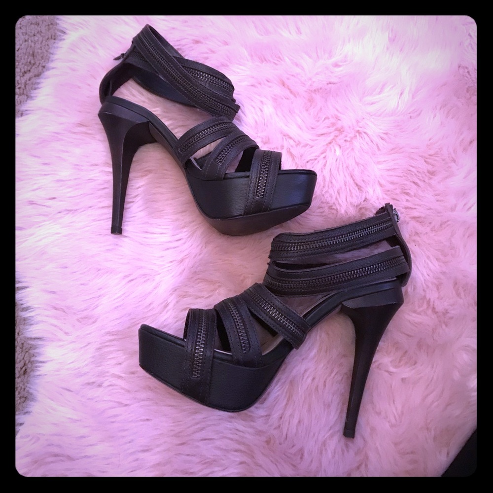 High End Max Azria shoes with platform BCBG owner